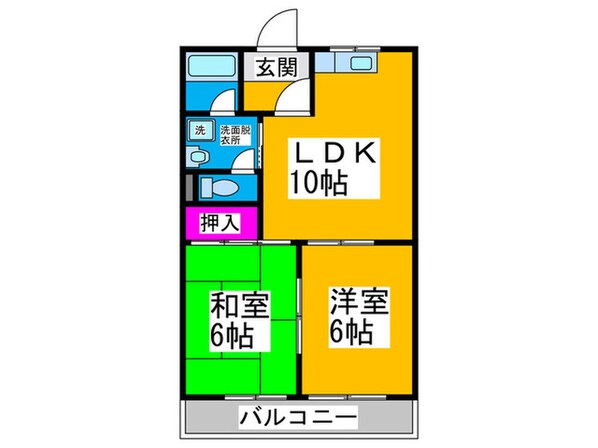 グリ－ンベルノモリの物件間取画像